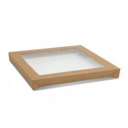 Kraft Catering Tray Lid  Small 280x180x30 fits Catering Tray Small  100 pcs