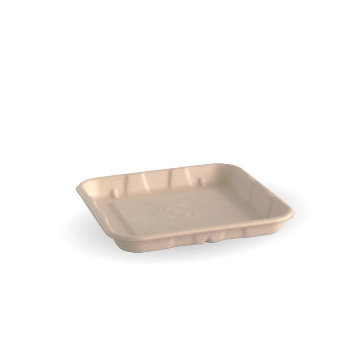 5x5" produce tray - natural  1000 pcs