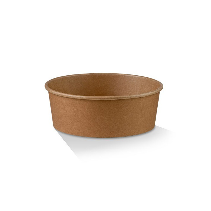 PE Coated Kraft Salad Bowl 25oz 150x128x60  300 pcs