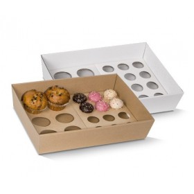 Cupcake Insert to Fit Small Tray - 12 Holes 251x142x12   50 pcs
