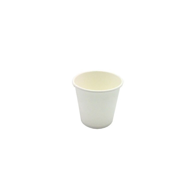 4oz Biodegradable Single Wall Coffee Cup White