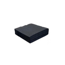 Black 2ply Cocktail Napkin -1/4 fold  2000 pcs