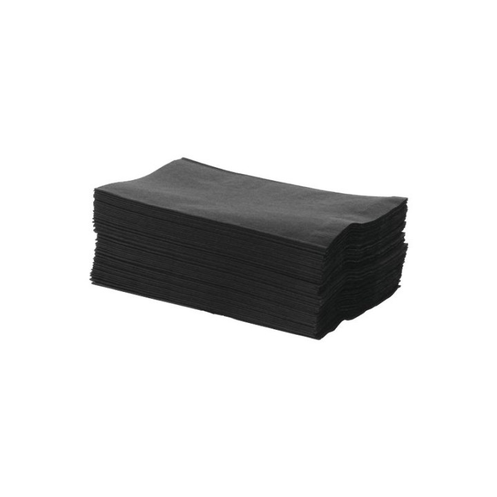 Black Quilted 2ply Dinner Napkin -1/8 GT fold  1000 pcs