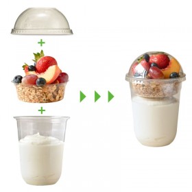 12oz Clear Cup U Shape(360ml) PET  1000 pcs