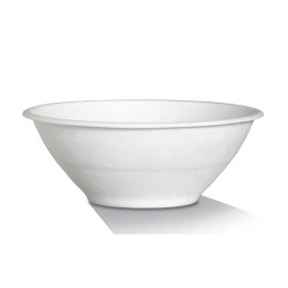 40oz Sugarcane Bowl White - Universal Lid Option  500 pcs