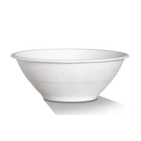 40oz Sugarcane Bowl White - Universal Lid Option  500 pcs