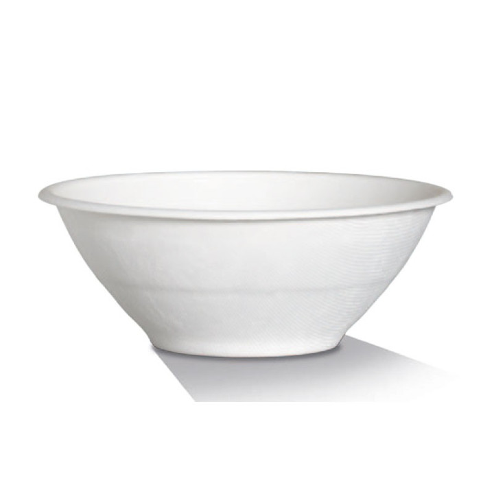 40oz Sugarcane Bowl White - Universal Lid Option  500 pcs
