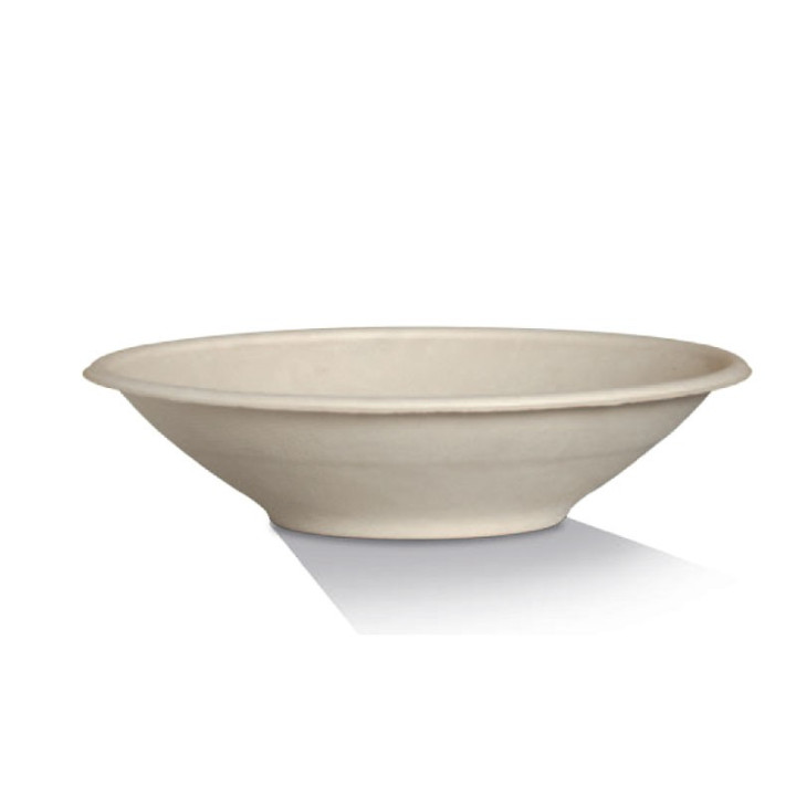 24oz Sugarcane Bowl Natural Brown - Universal Lid Option  500 pcs