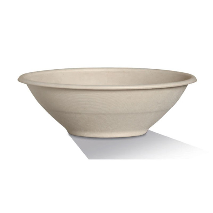 32oz Sugarcane Bowl Natural Brown - Universal Lid Option  500 pcs