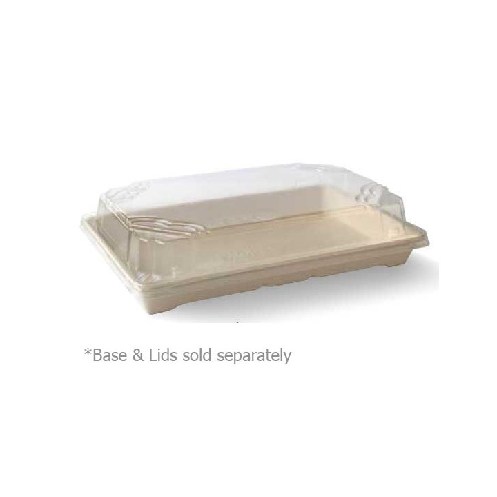 Clear PLA Sushi Tray Lid Large  600 pcs