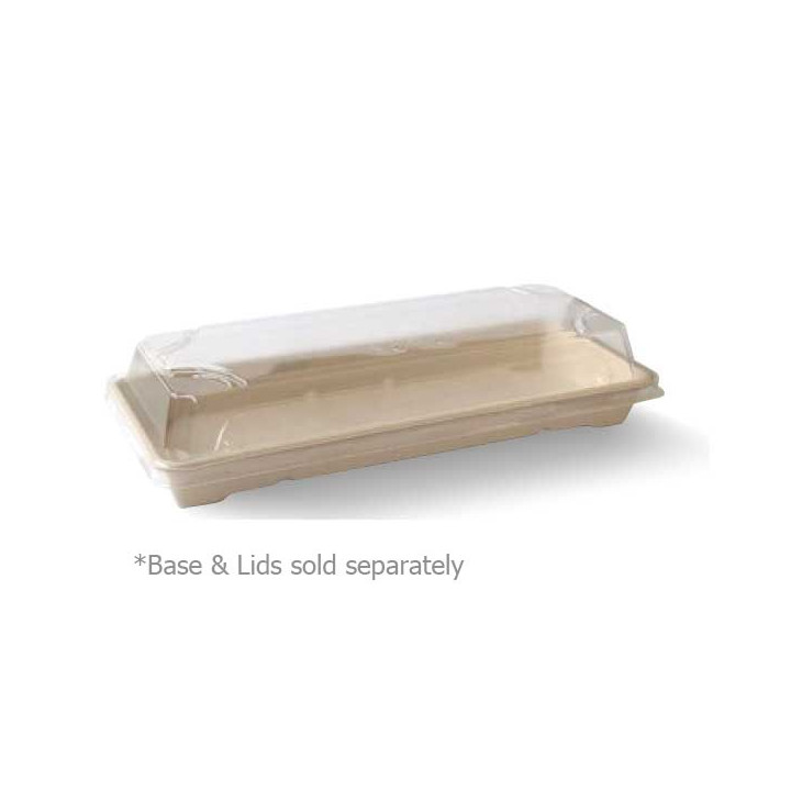 Clear PLA Sushi Tray Lid Long  600 pcs