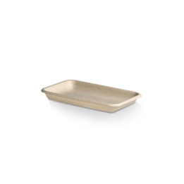 212x150x24 Fruit Produce Tray Brown Sugarcane Bagasse  500 pcs