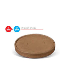 Paper Lid 150mm Compostable Coated  300 pcs
