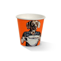 6oz PLA Single Wall Coffee Cup Art-Print  1000 pcs