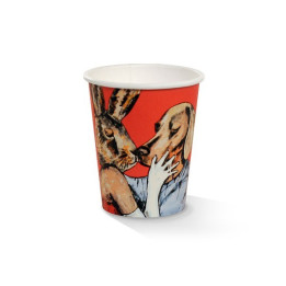 8oz PLA Single Wall Coffee Cup Art-Print  1000 pcs