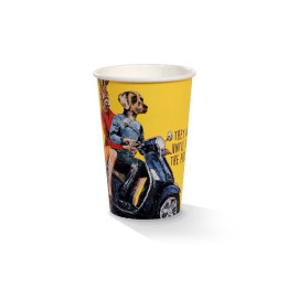 10oz PLA Single Wall Coffee Cup Art-Print  1000 pcs