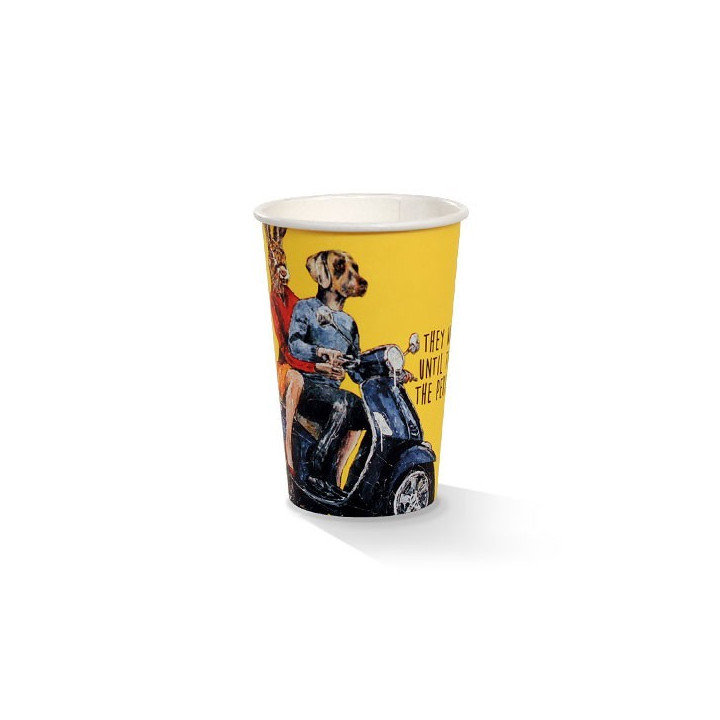 10oz PLA Single Wall Coffee Cup Art-Print  1000 pcs
