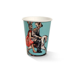12oz PLA Single Wall Coffee Cup Art-Print  1000 pcs