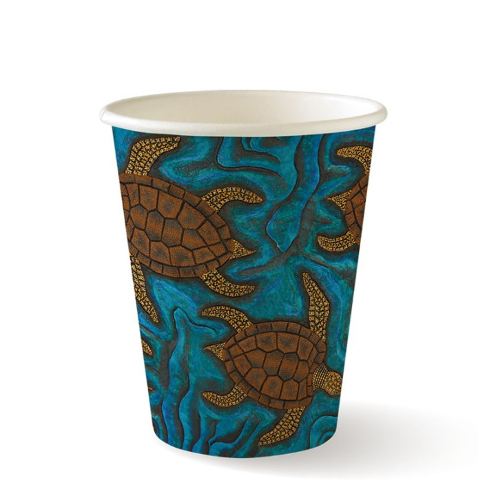 8oz Single Wall Indigenous BioCup  1000 pcs  1000 pcs
