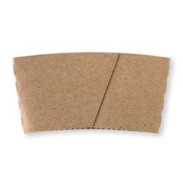 12oz Coffee Cup Sleeve - Kraft  1000 pcs