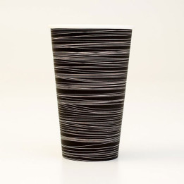 16oz Single Wall Coffee Cup 1000pc - Black Swirl Print