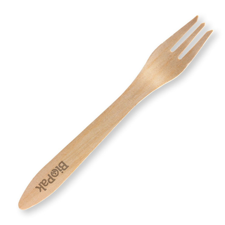 19cm FSC Certified Wooden Fork  1000 pcs