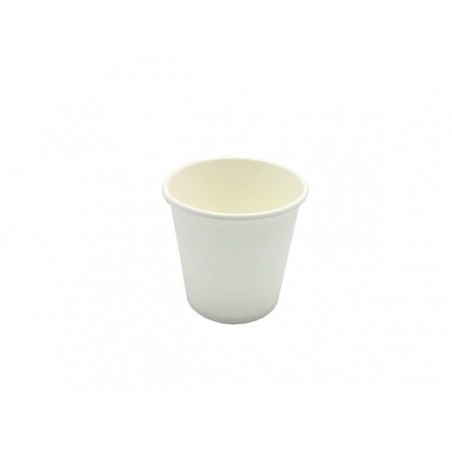 4oz Single Wall Coffee Cup 1000pc - Plain White