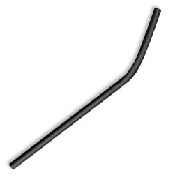 6mm Black Bendy Bio Straws - FSC Certified Paper  2500 pcs