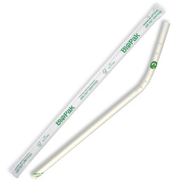 Paper Straw - Individually Wrapped Bendy Biodegradable Straws  2500 pcs