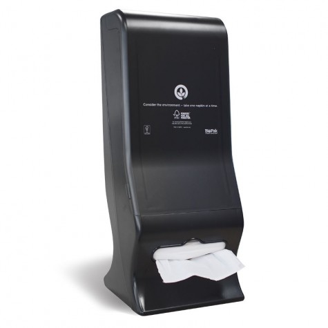Single Serve Napkin Dispenser Large - Table Top /Wall Mounted - BioPak Branded  4 pcs