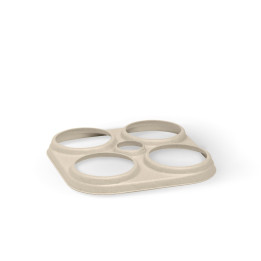 4 Beer Holder - Compostable Bagasse - Natural  1000 pcs