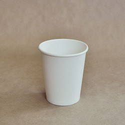 8oz Single Wall Coffee Cup 1000pc - Plain White