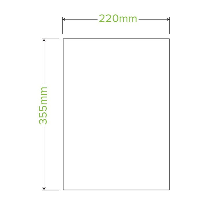 8L Bioplasitc Bin Liner - 355x220 - 0.018mm thick - 40 rolls of 25 - Green  1000 pcs