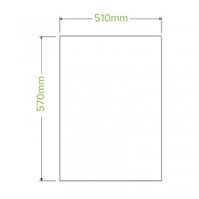 30L Bioplasitc Bin Liner - 570x510mm - 0.018mm thick - 40 rolls of 25 - Green  1000 pcs