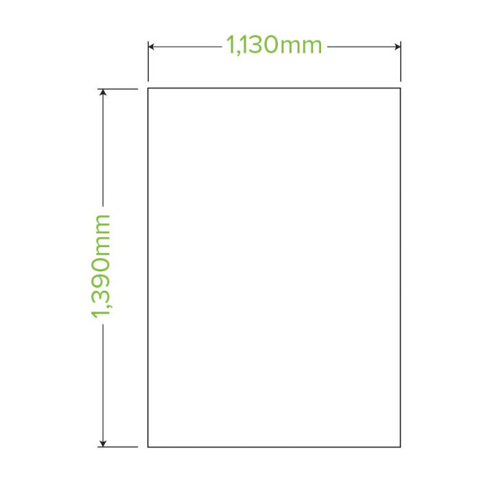 240L Bioplasitc Bin Liner - 1390x1130mm - 0.023mm thick - 12 rolls of 12 - Green  144 pcs