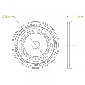 PP Lid for 12 16 24 & 32oz Hot & Cold Bio Cup - Clear  1000 pcs