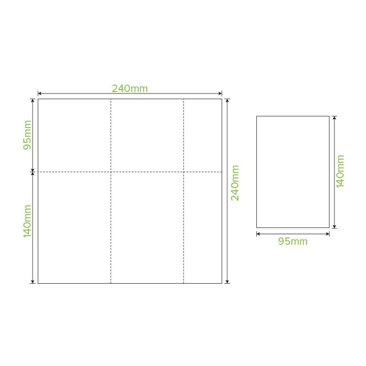 Napkin Dispenser Bio Napkin (E Fold)White 240x240  5000 pcs