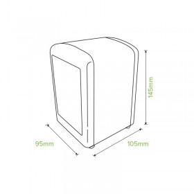 Napkin Dispenser - Table Top D-Fold/E-Fold/Compact 105x95x145  36 pcs