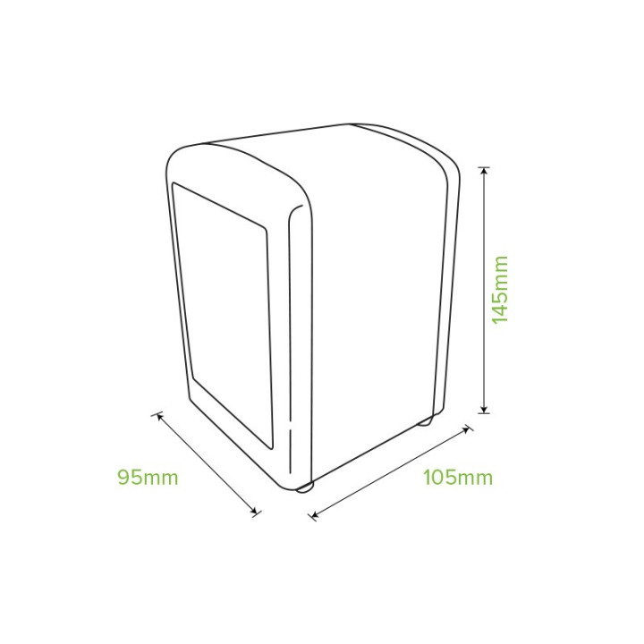 Napkin Dispenser - Table Top D-Fold/E-Fold/Compact 105x95x145  36 pcs