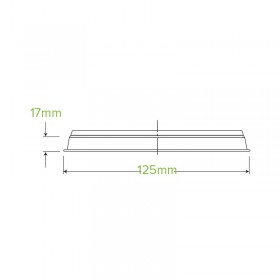 240ml to 960ml Lids for Clear Deli Bioplastic Salad/Fruit Container  500 pcs