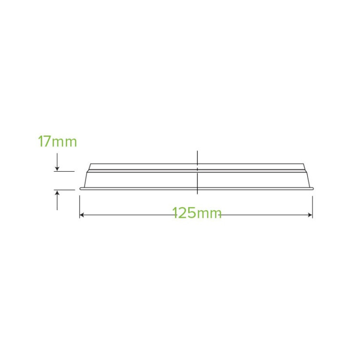 240ml to 960ml Lids for Clear Deli Bioplastic Salad/Fruit Container  500 pcs
