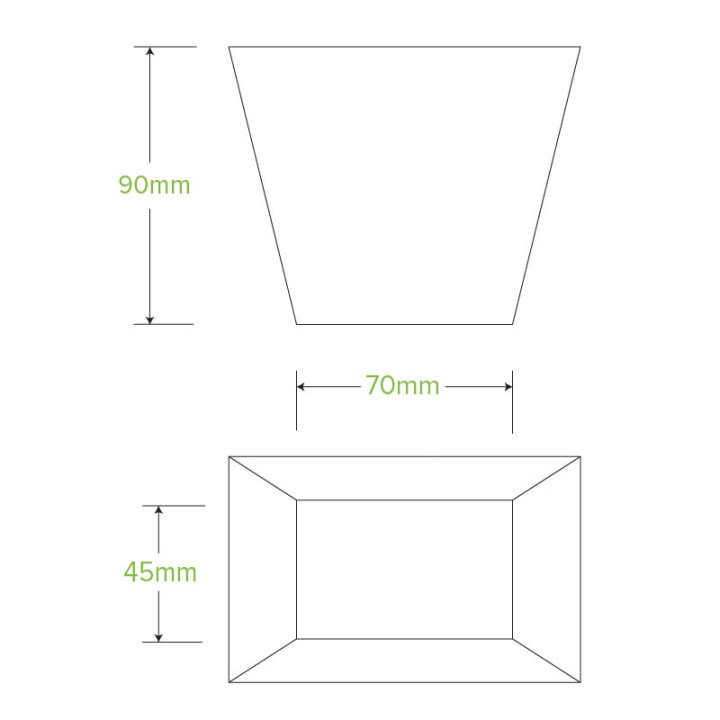 Chip Box - 70 x 45 x 90mm - FSC Certified - 500 pcs