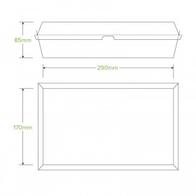 Family Dinner Box - 290 x 170 x 85mm - FSC Certified - 100 pcs