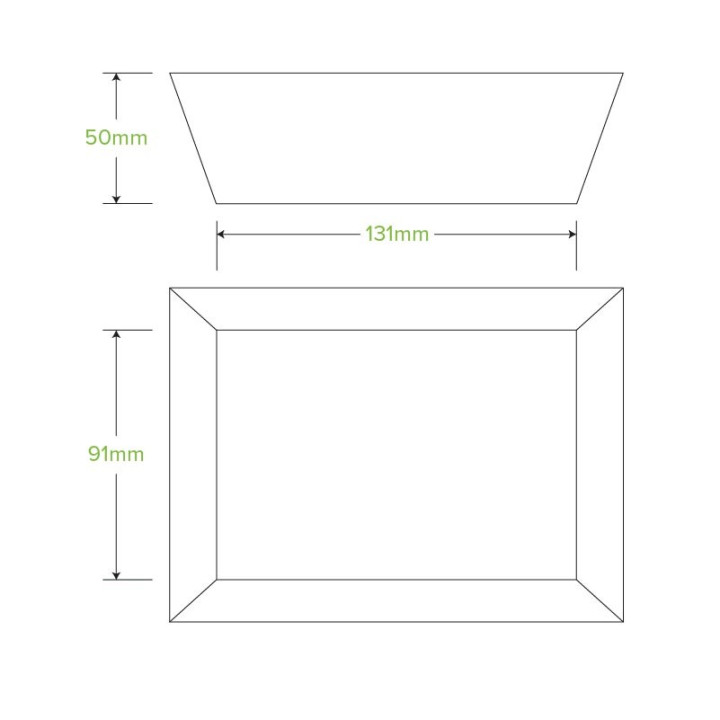 Cardboard Tray 131 x 91 x 50mm - FSC Certified - 500 pcs