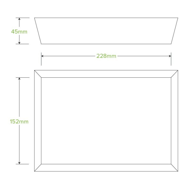 Cardboard Tray 228 x 152 x 45mm - FSC Certified - 250 pcs