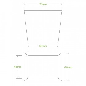 8oz Noodle Box - 60 x 45 x 65mm - FSC Certified - 1000 pcs