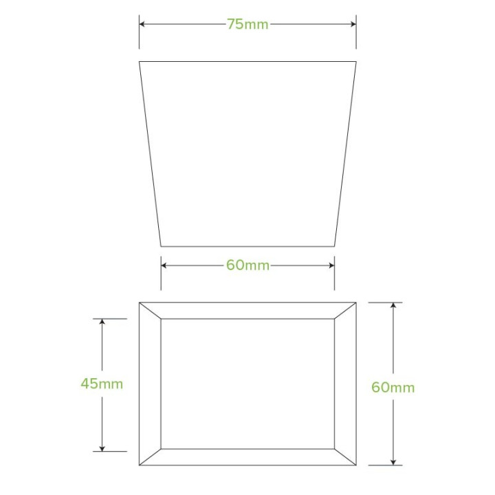 8oz Noodle Box - 60 x 45 x 65mm - FSC Certified - 1000 pcs