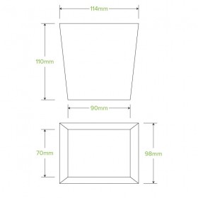 32oz Noodle Box - Paper Noodle Box-Environmentally Friendly Packaging