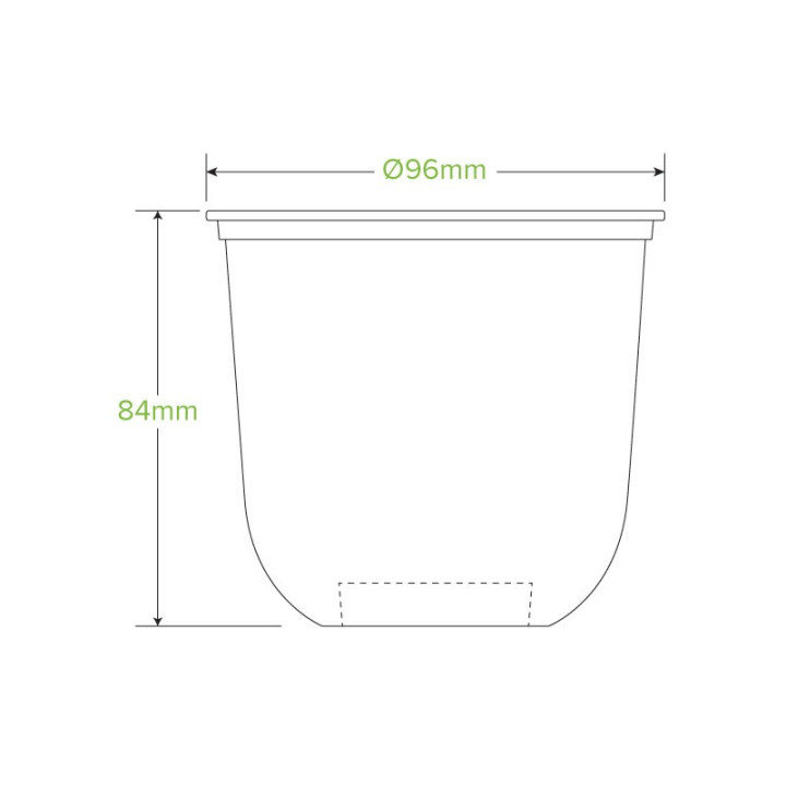 360ml Tumbler BioCups - BioPak clear  1000 pcs