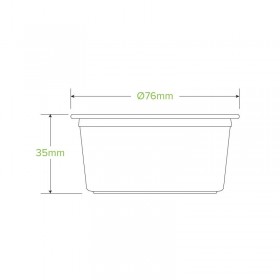 90ml Sauce BioCups - clear  2000 pcs